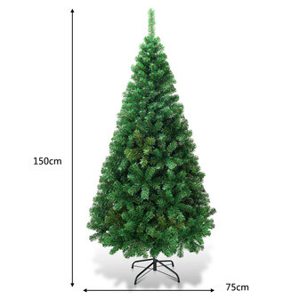 Kerstboom 150 cm groen - kunstkerstboom - Kerstmis 